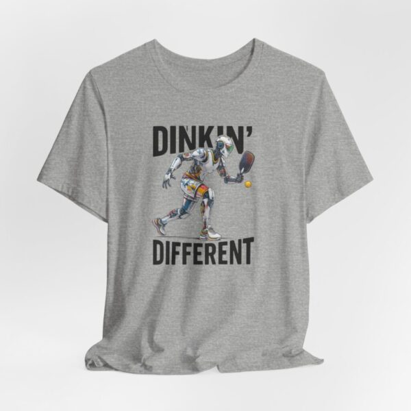 Tee - Futuristic AI Robot Pickleball Player T-Shirt 'Dinkin Different'