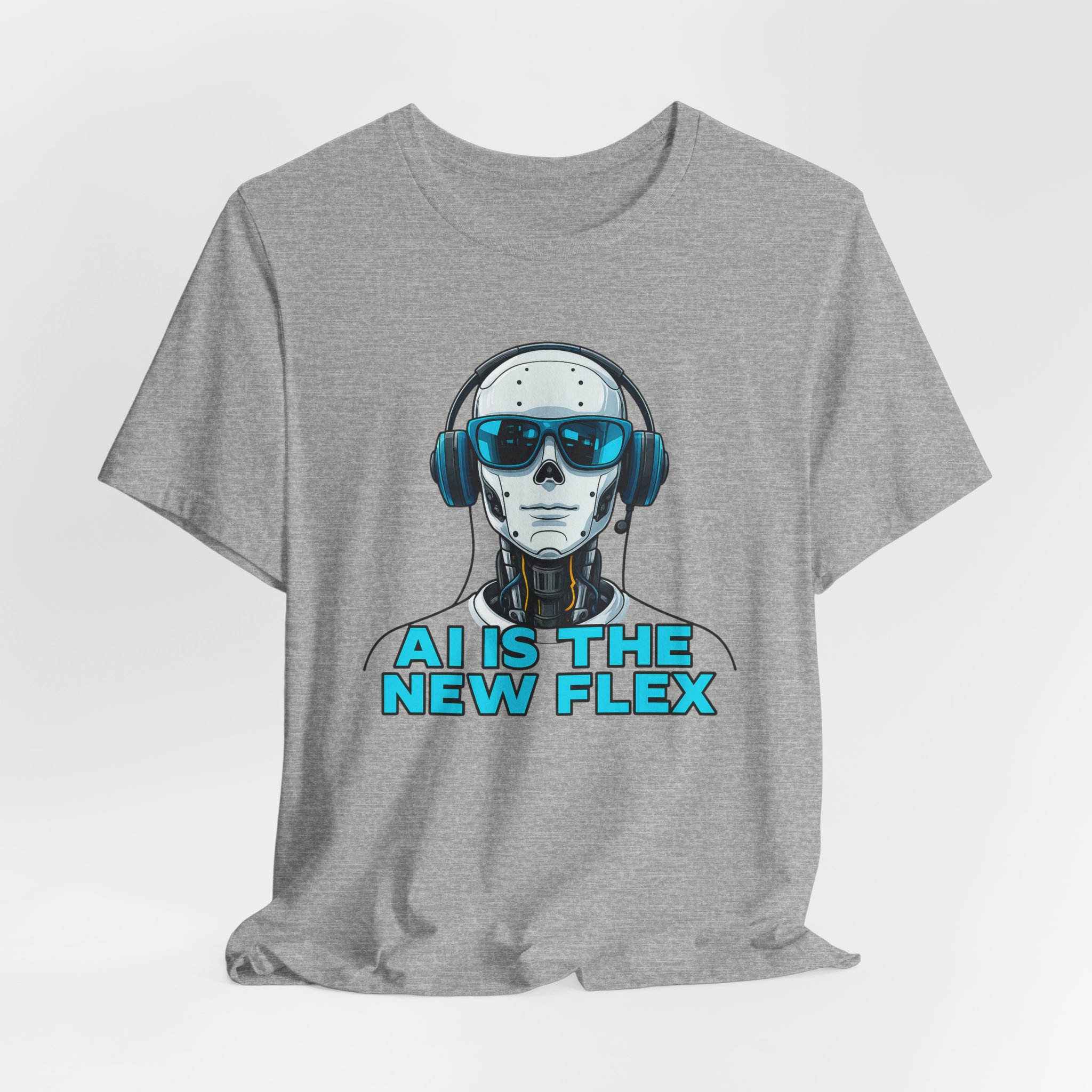 T-Shirt - 'AI Is The New Flex' Futuristic AI Robot Design - Image 4