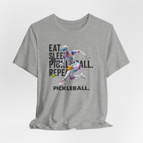 T-Shirt - Futuristic Female AI Robot Pickleball Player Tee