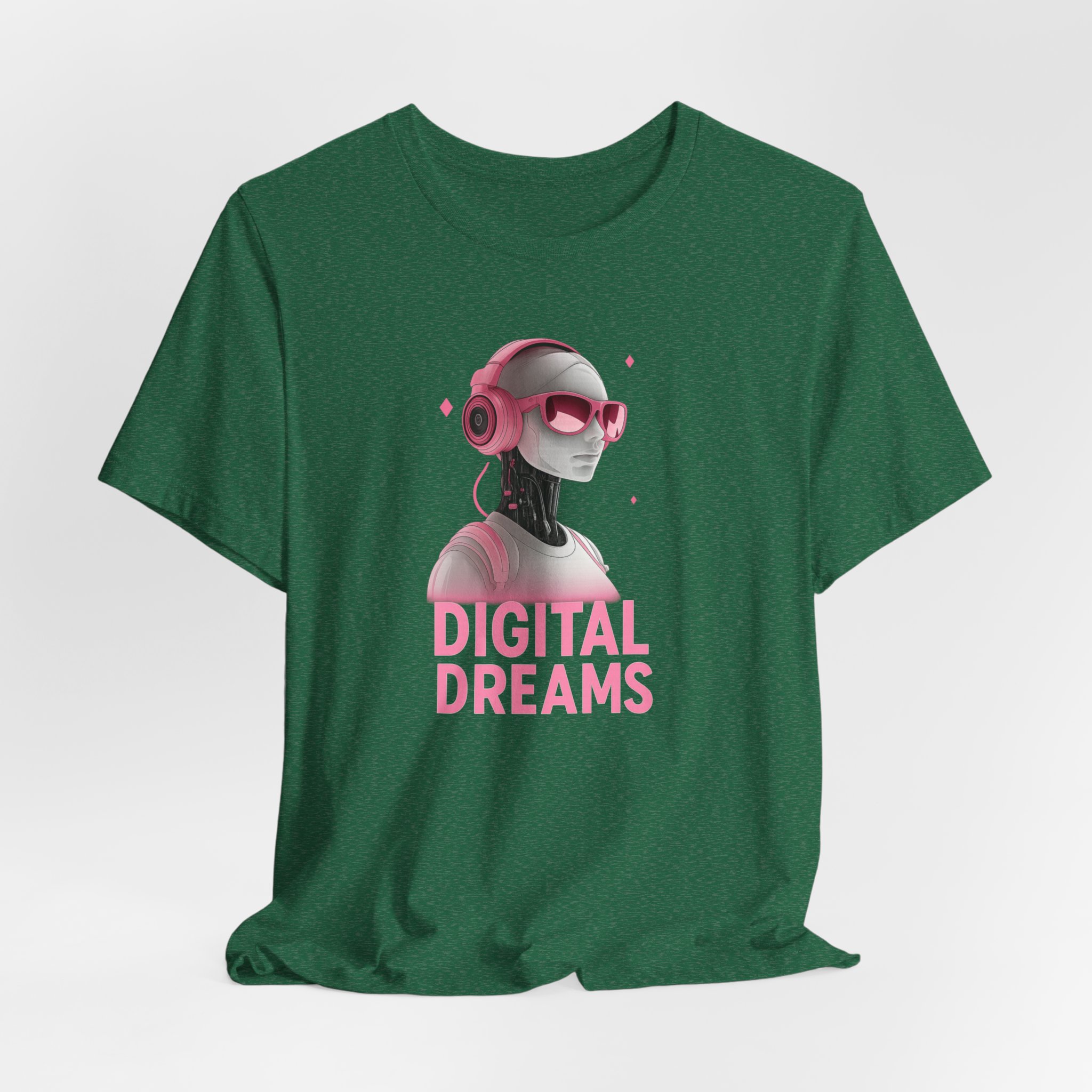 Digital Dreams Unisex Tee - Futuristic AI Robot Design - Image 3