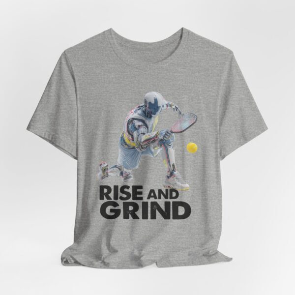 T-Shirt - Futuristic Robot Pickleball Player 'Rise And Grind'
