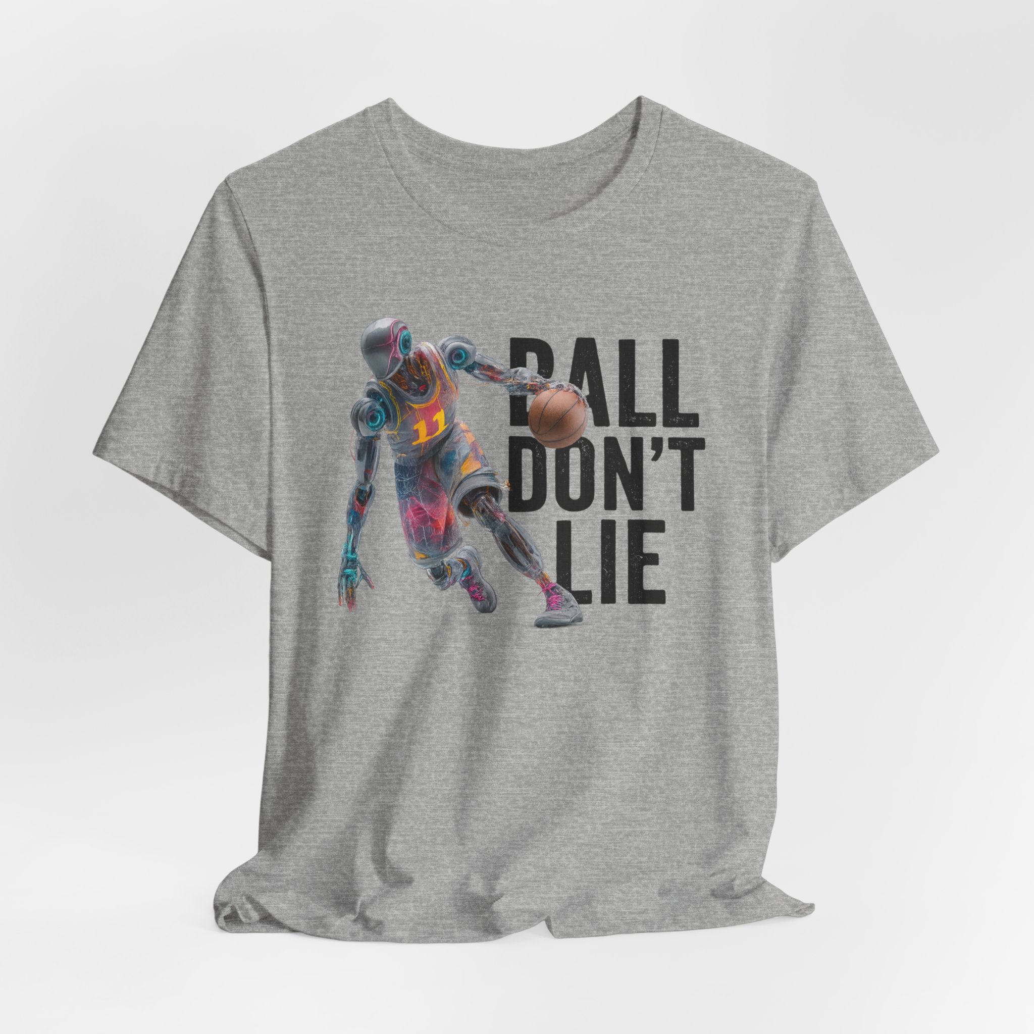 Robot Basketball Unisex Tee - Ball Don't Lie Design