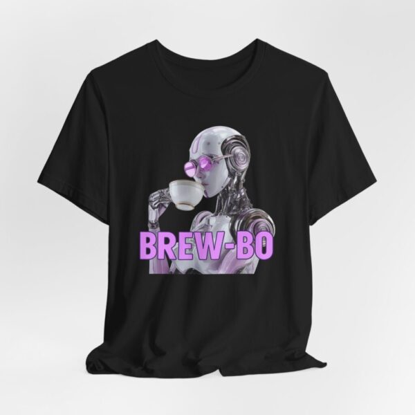 T-Shirt - Feminine Artificial Intelligence Sipping Tea 'Brew-Bo'