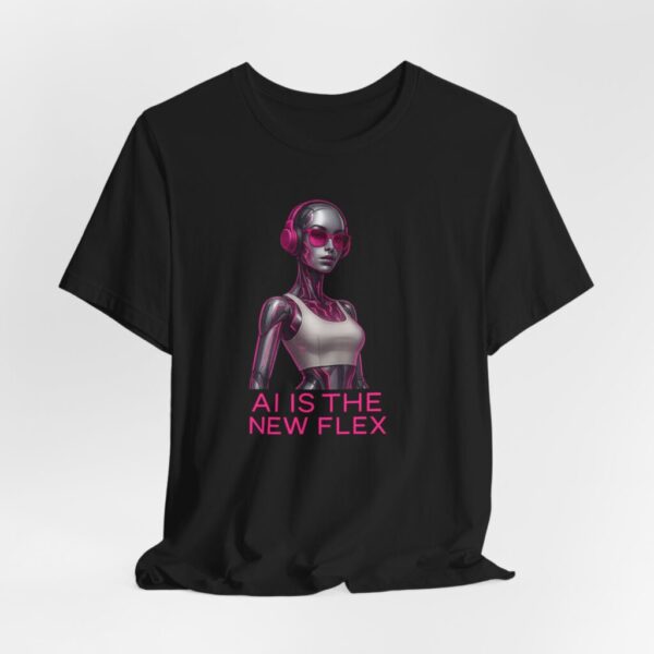 Graphic Tee - 'AI Is The New Flex' Futuristic Female Android Design