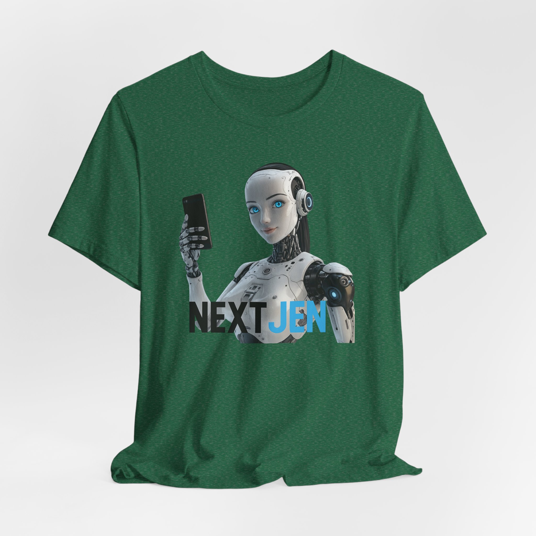 T-Shirt Next Gen Female AI Robot Selfie Tee - Image 2
