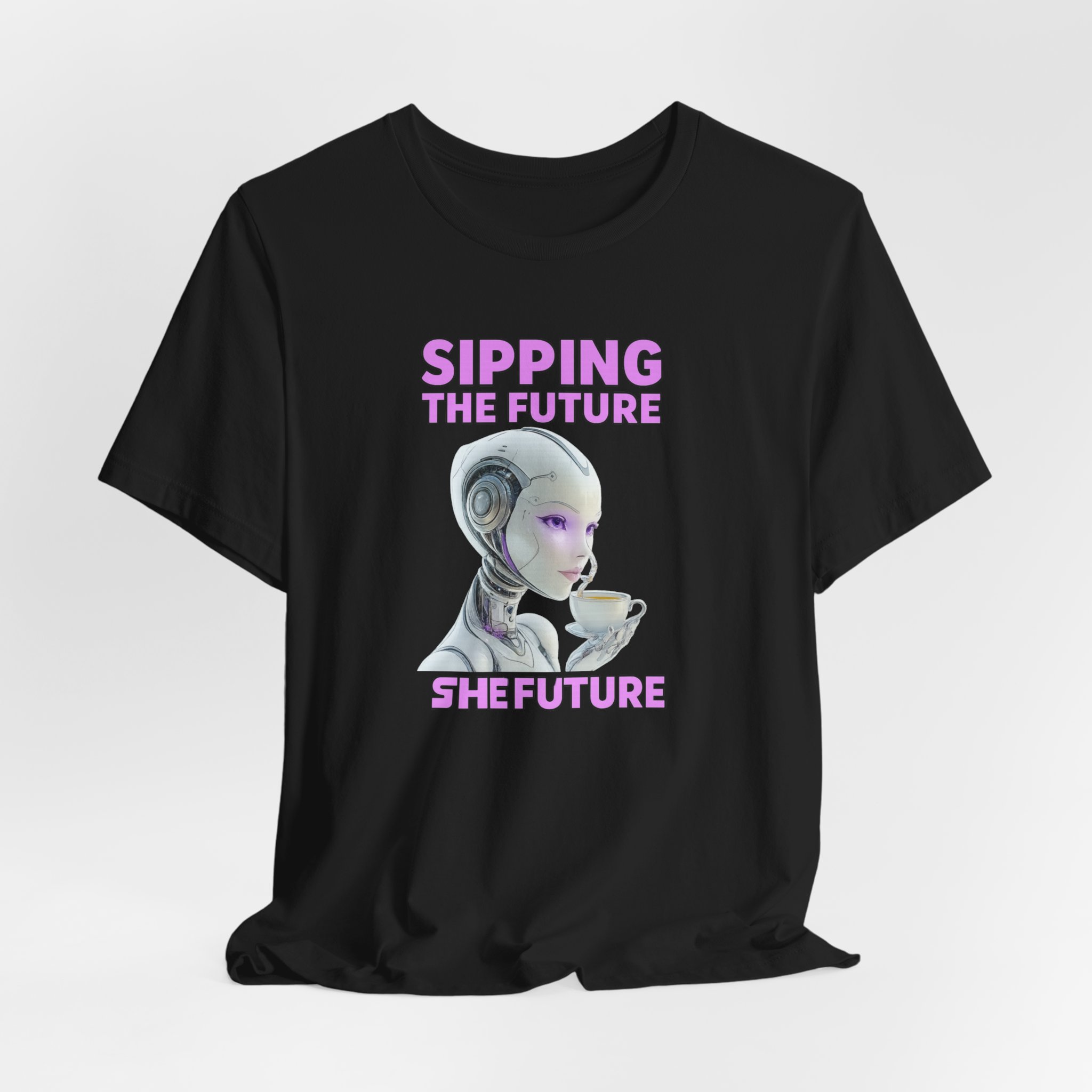 T-Shirt - Sipping the Future, SheFuture AI Espresso Tee - Image 3
