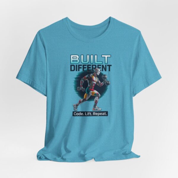 AI Robot Tee - Futuristic Gym Gear Shirt
