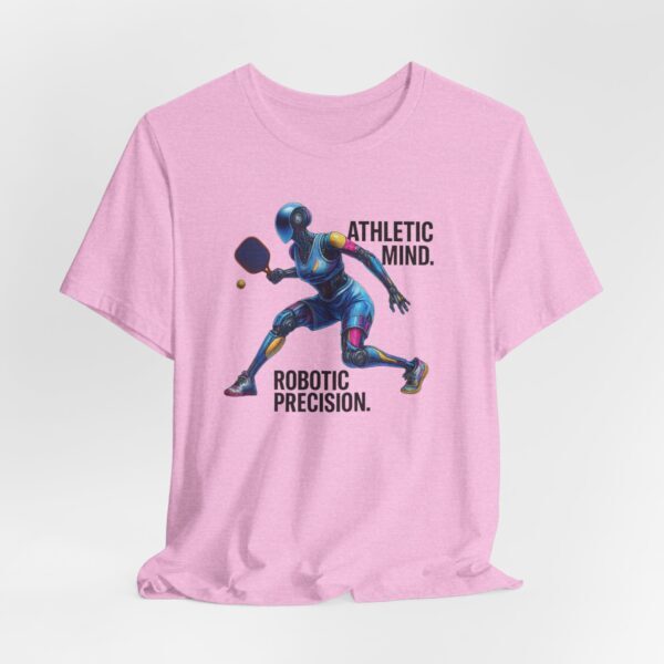 T-Shirt Futuristic AI Robot Pickleball Player Athletic Mind Design