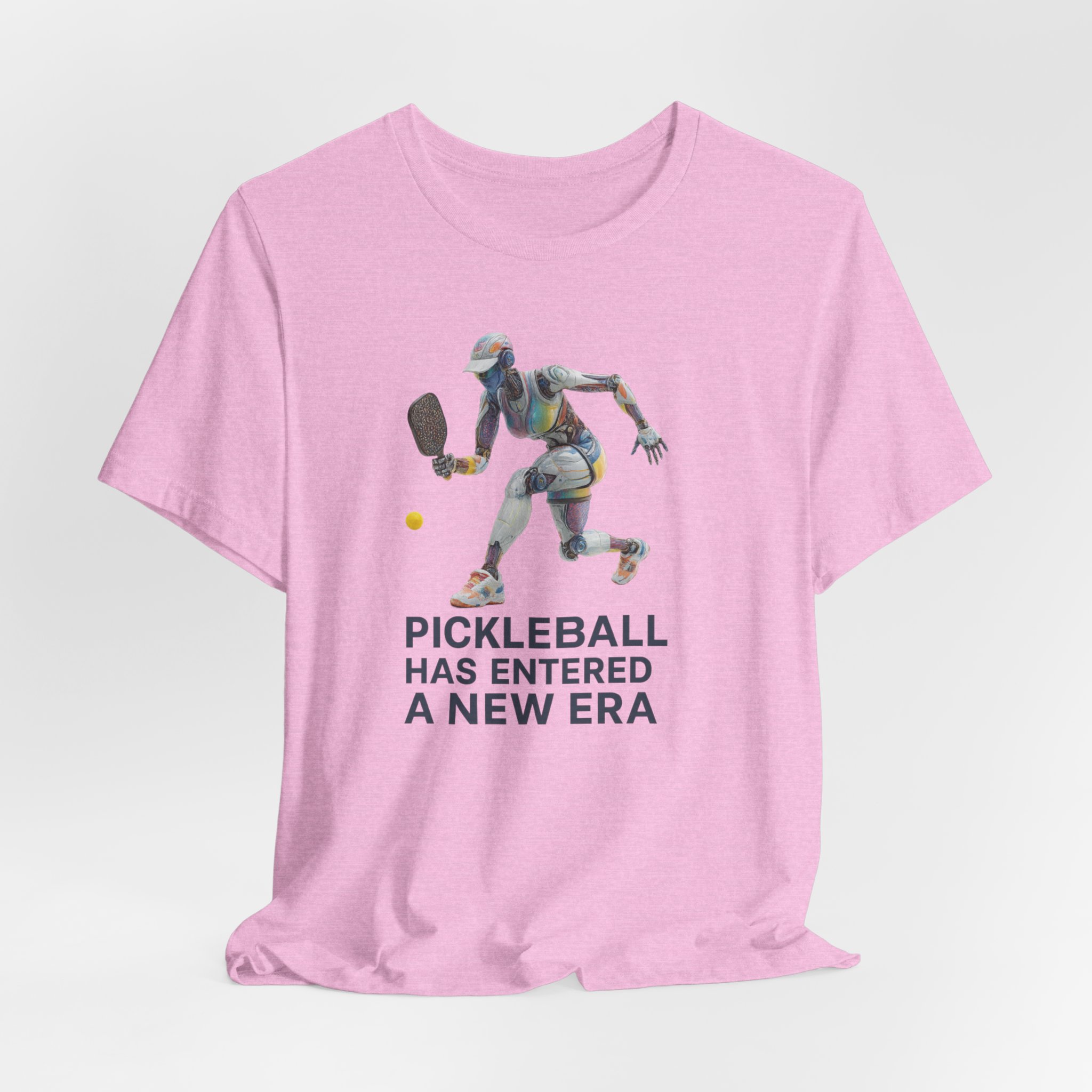 T-shirt - Futuristic Female Humanoid AI Robot Pickleball Player Tee