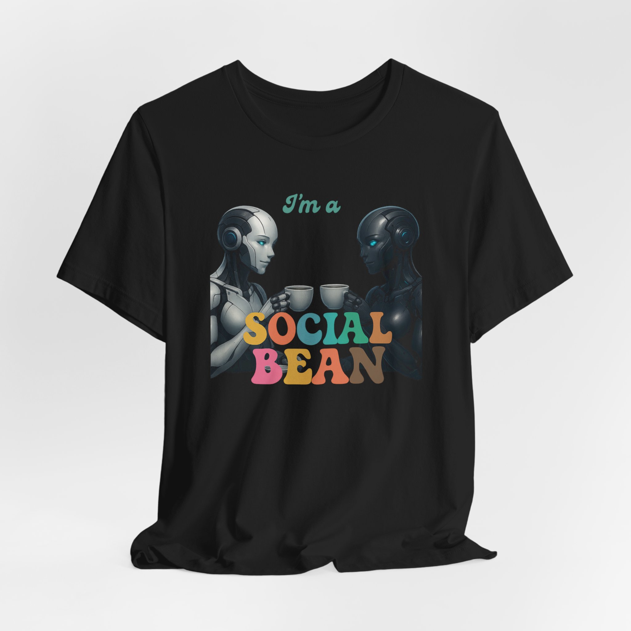 Coffee Lover T-Shirt - 'I'm a Social Bean' Unisex Tee