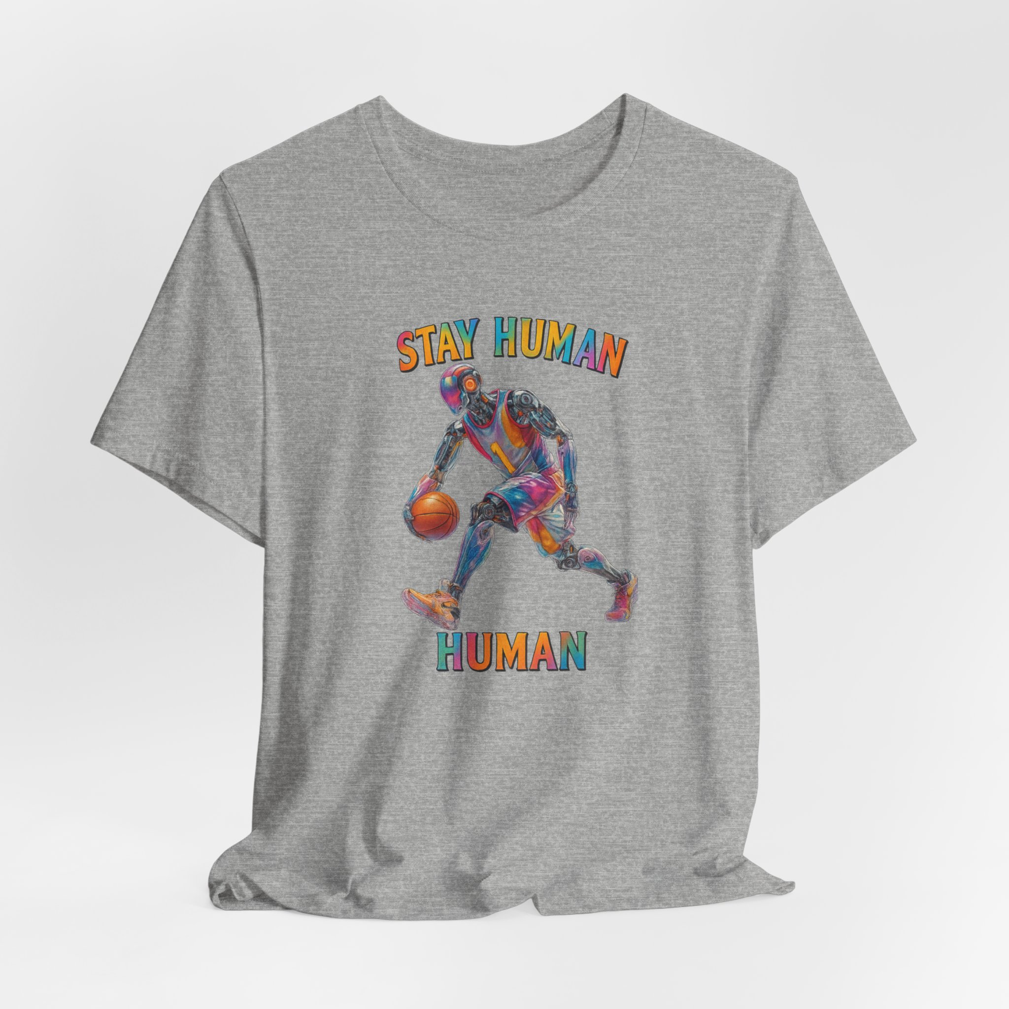 Basketball Tee - Futuristic AI Robot Athlete Design - Image 3