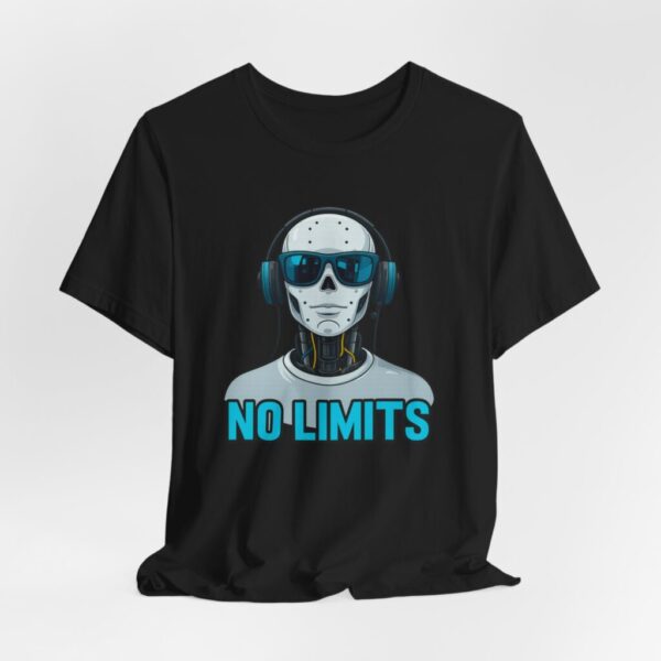 T-Shirt - 'No Limits' Futuristic Robot Design